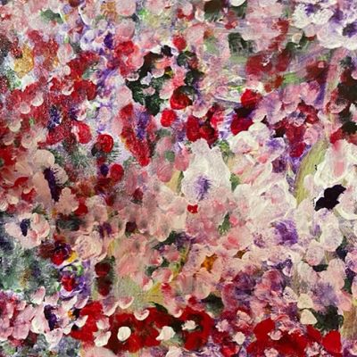 Yael Teitler · Blumen Gelb · Malerei Acryl