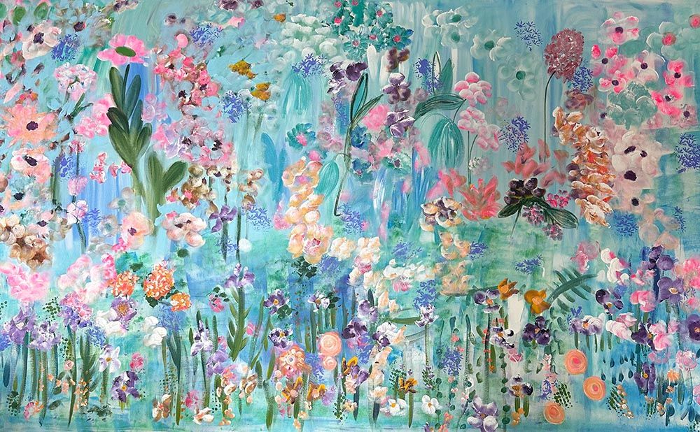 Yael Teitler Florales Malerei Acryl