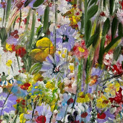 Yael Teitler · Acryl auf Leinwand · Florales · Blumenbilder