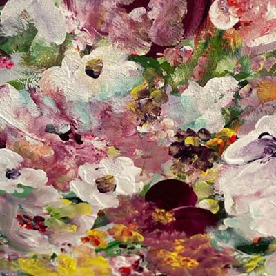 Yael Teitler · Blumen Gelb · Malerei Acryl